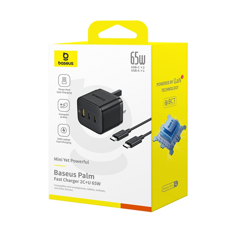 BASEUS PALM 2C+U 65W CHARGER